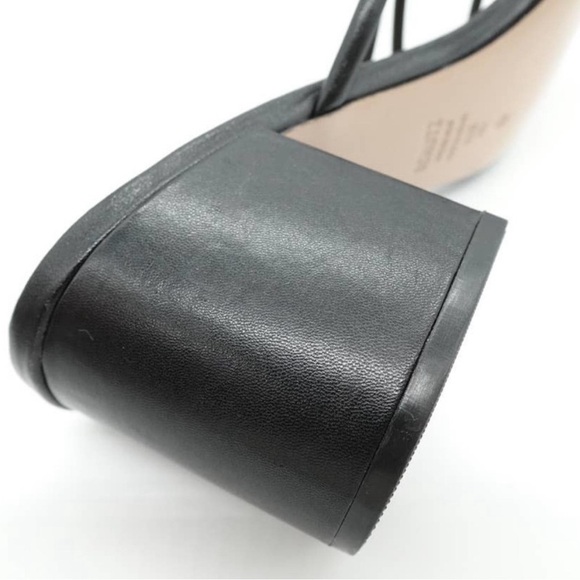 SCHUTZ Princey Strappy Sandal Womens 9.5 Black Knotted Block Heel Slide Slip On - Picture 10 of 11